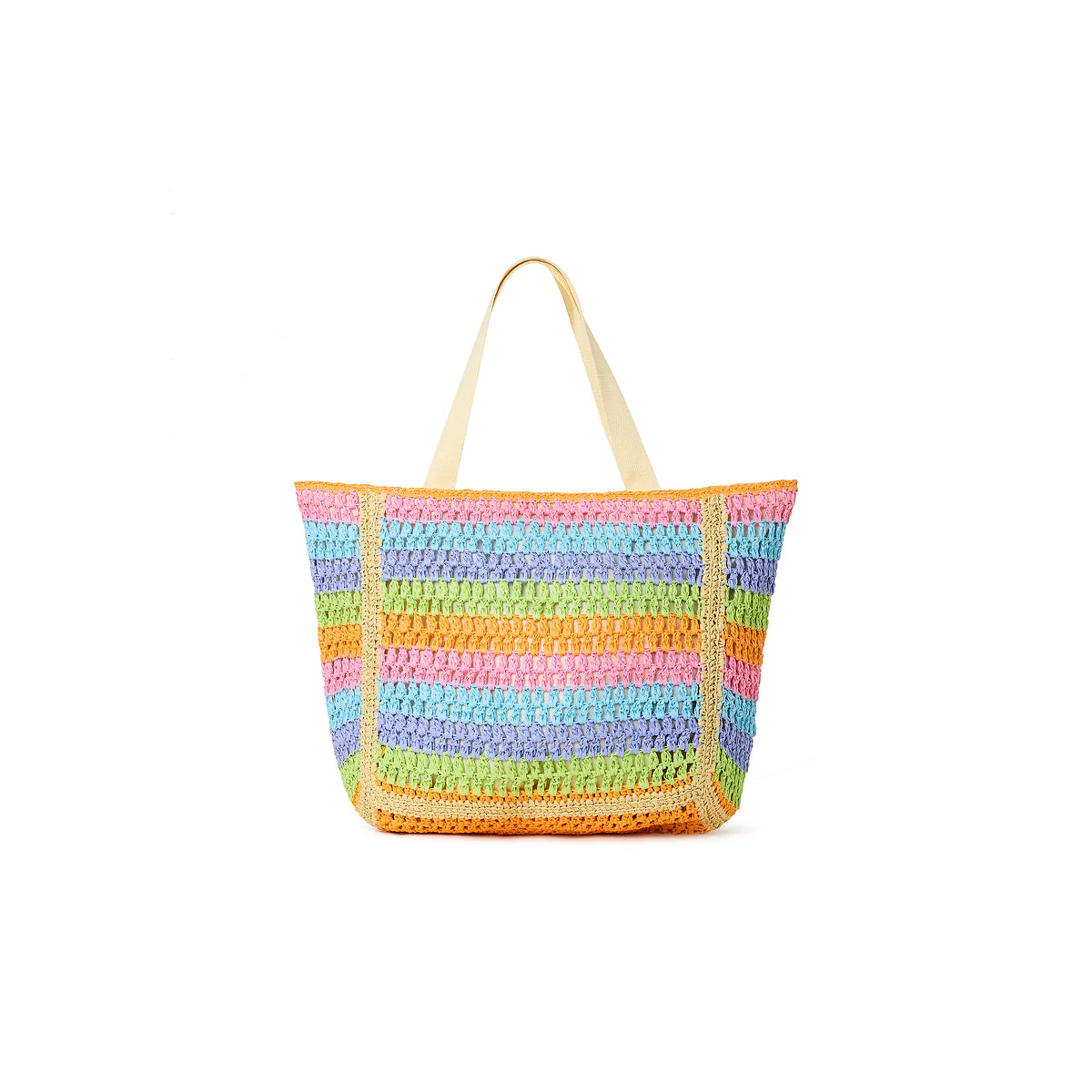 Straw Beach Tote Bag - Seaside Dreamer - Image 4