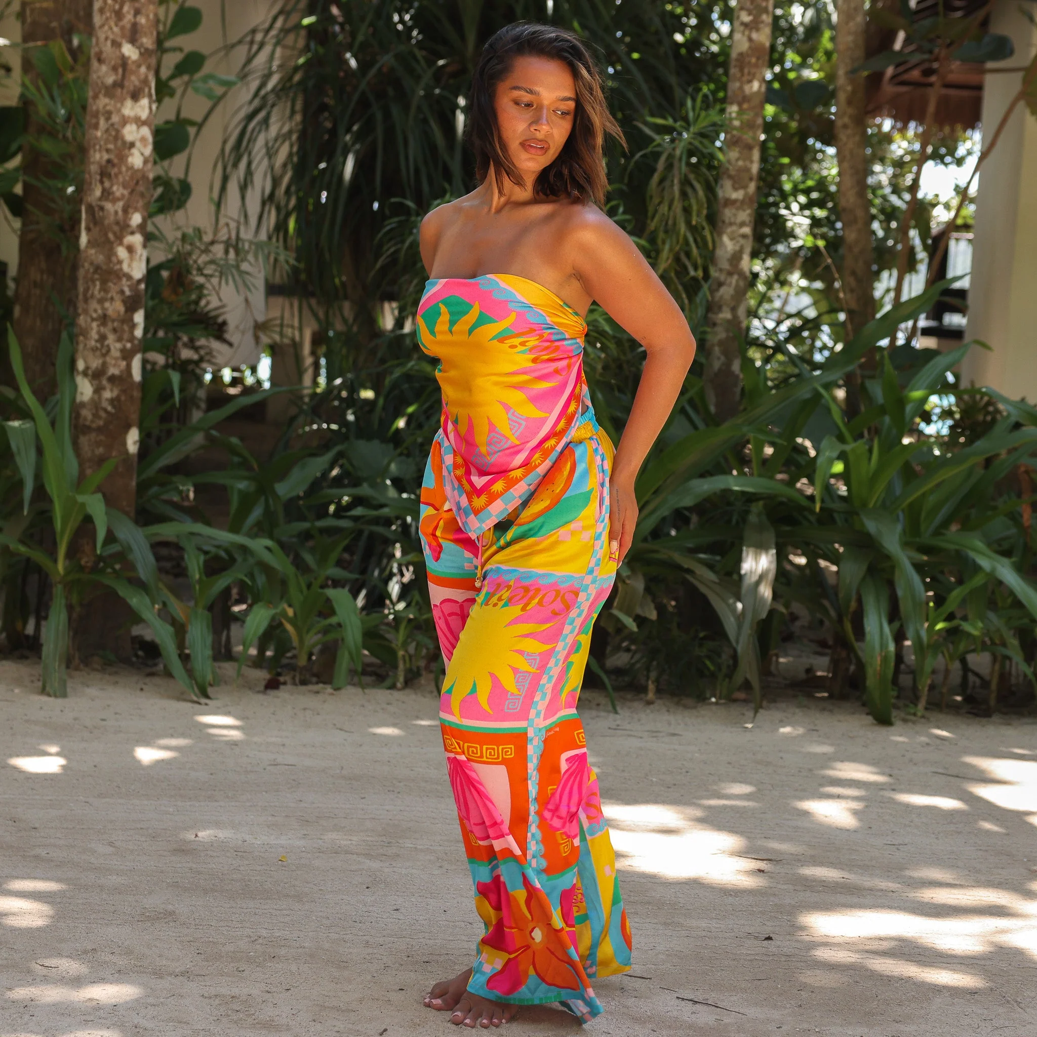 Summer Bandana Scarf Top - Sunkissed Coast - Image 4