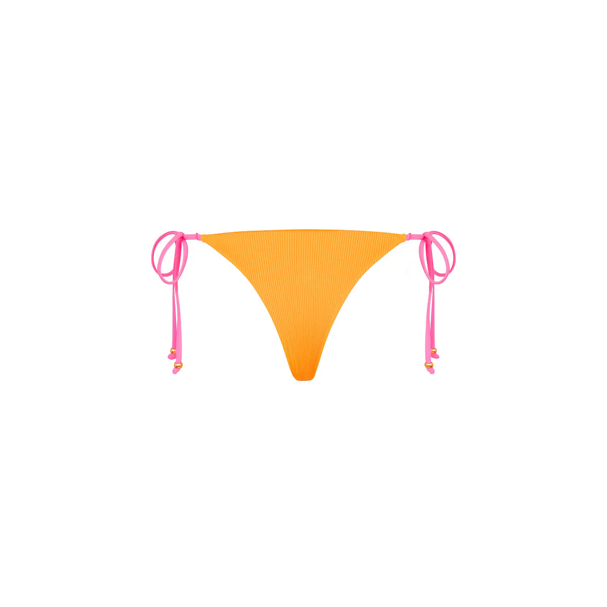 Thong Tie Side Bikini Bottom - Peach Pop - Image 8