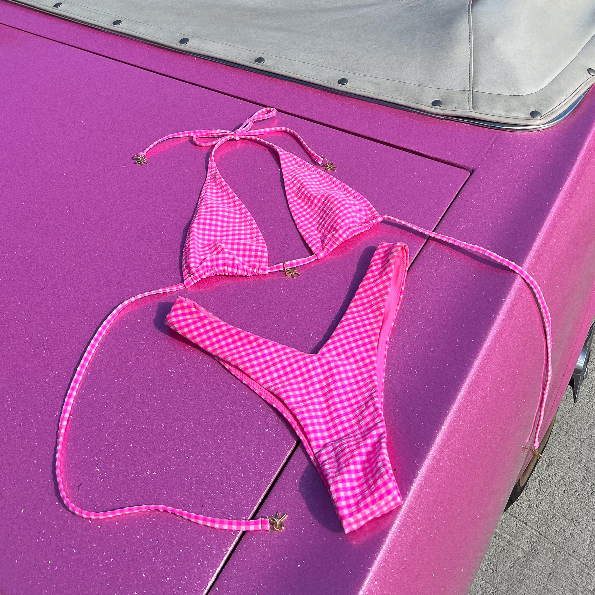 Y Cheeky Bikini Bottom - Pink Diva - Image 12